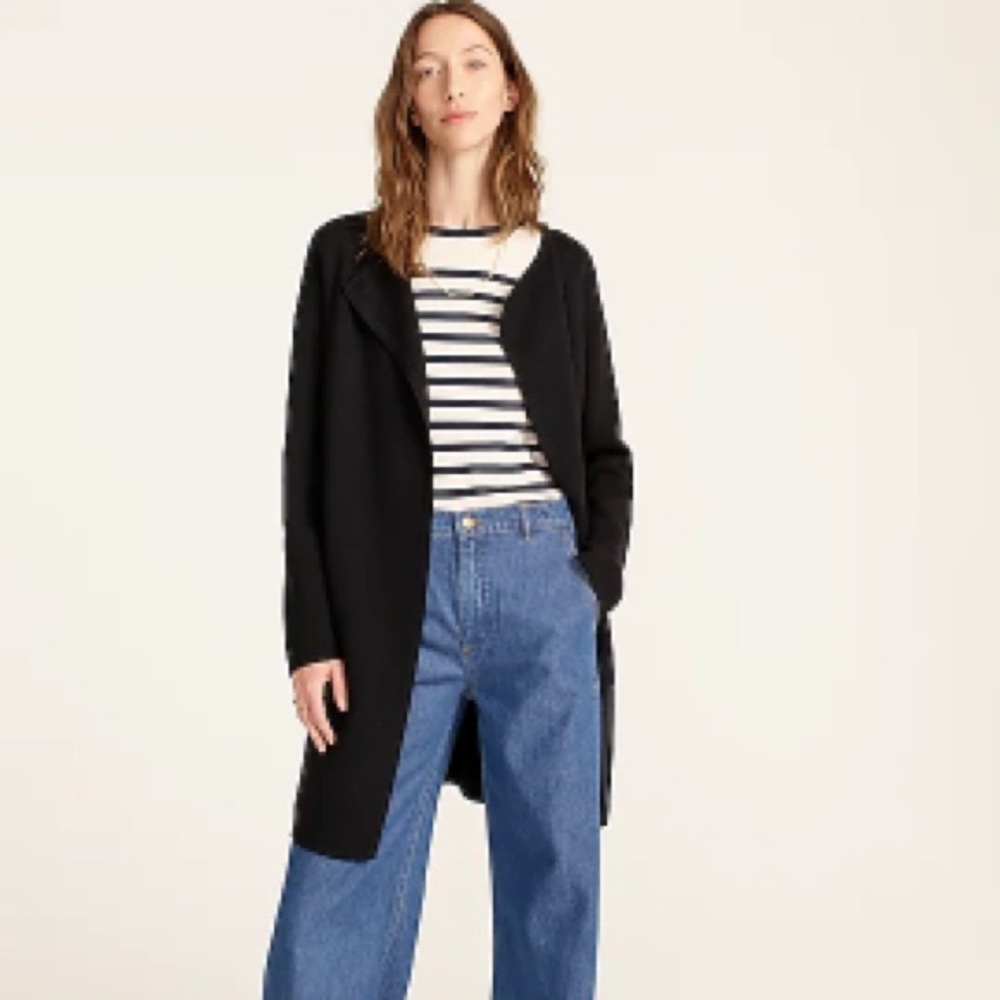 J.Crew Juliette Collarless Sweater-Blazer